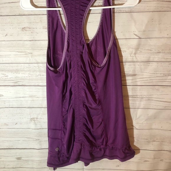 Lululemon Energy Tank top RUN Push Yourself Sz M - Picture 3 of 5